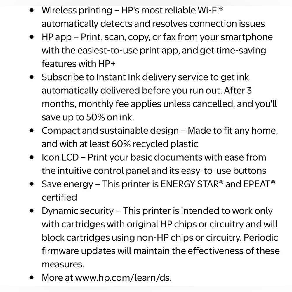 HP DeskJet 2852e Wireless All-in-One Color Inkjet Printer - Picture 10 of 16